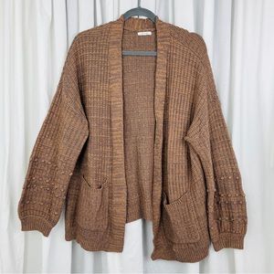 Maurice’s Knit Cardigan Cotton Acrylic Sweater w/ Front Pockets
